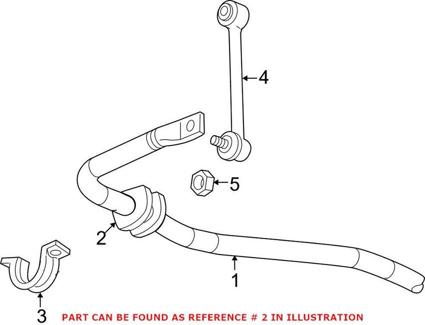 SAAB Sway Bar Bushing - Rear 15070009